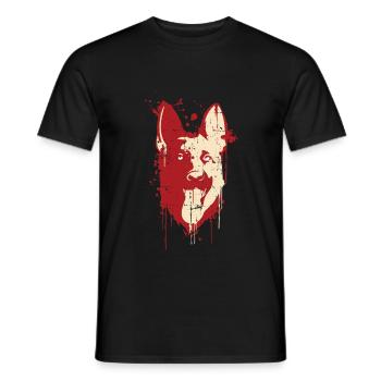 Schäferhund-Geschenkidee Schäferhund-Inhaber-Geschenk-Kunst - Männer T-Shirt - Schwarz - Vorne - AI Model Male 178 light (178cm)