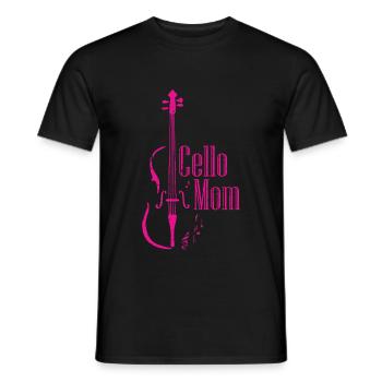 Cello Mom Cellist Geschenkidee Cello Player Mutter - Männer T-Shirt - Schwarz - Vorne - AI Model Male 178 light (178cm)