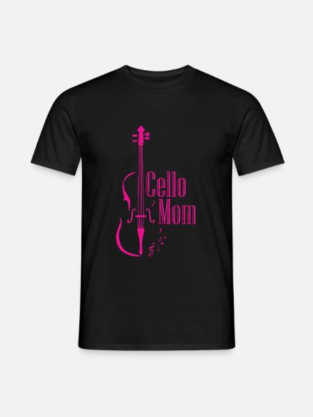 Idée Cadeau Violoncelle Maman Violoncelle Mère - T-shirt homme - noir