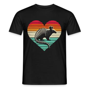 Armadillo Gürteltier - Männer T-Shirt - Schwarz - Vorne - AI Model Male 178 light (178cm)