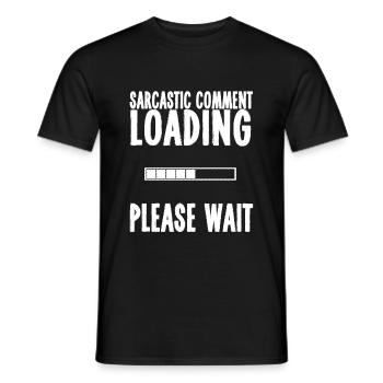 sarcasme - T-shirt homme - noir - Devant - AI Model Male 178 light (178cm)