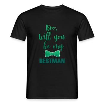 Bruder des Bräutigam Hochzeit Heiraten Geschenk - Männer T-Shirt - Schwarz - Vorne - AI Model Male 178 light (178cm)