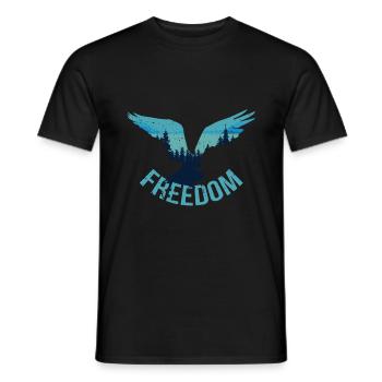 Freedom Freedom - Men's T-Shirt - black - Front - AI Model Male 178 light (178cm)