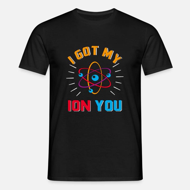 Atome Atom Molekuel - Männer T-Shirt - Schwarz