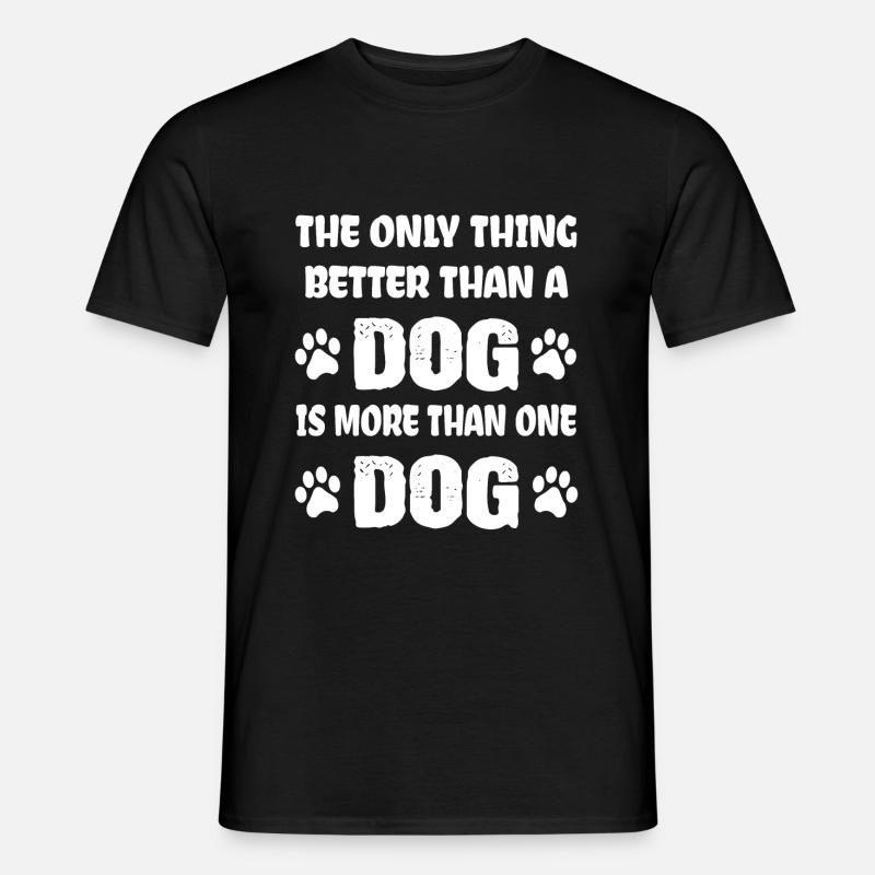 Hunde Sprüche - Männer T-Shirt - Schwarz