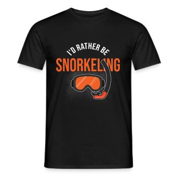 Snorkelling - Men's T-Shirt - black - Front - AI Model Male 178 light (178cm)