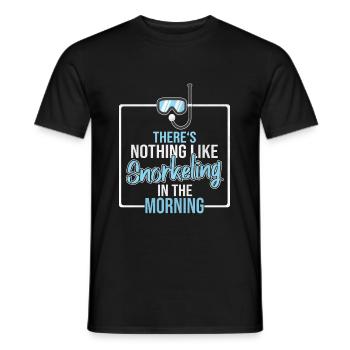 Snorkelling - Men's T-Shirt - black - Front - AI Model Male 178 light (178cm)