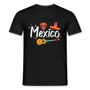 Mexique - T-shirt homme - noir - Devant - AI Model Male 178 light (178cm)
