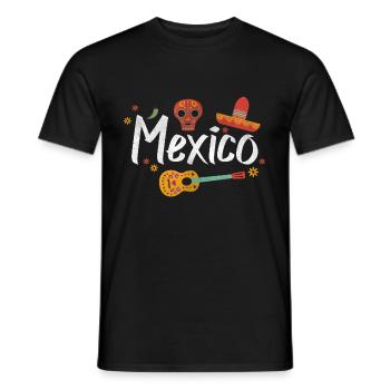 Mexique Cinco de Mayo - T-shirt homme - noir - Devant - AI Model Male 178 light (178cm)