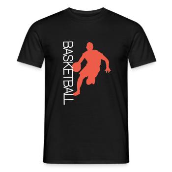Basketball basketball team basketball - T-shirt homme - noir - Devant - AI Model Male 178 light (178cm)