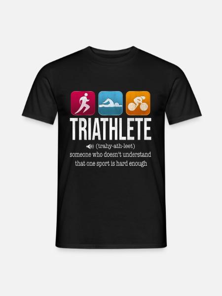 triathlete - Men's T-Shirt - black