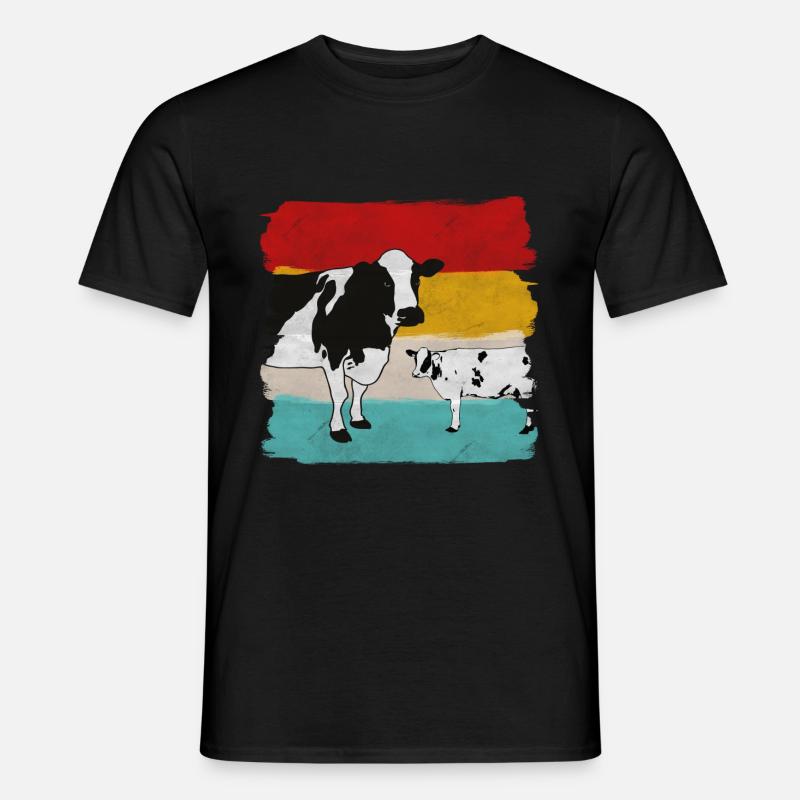 Kuh Kühe - Männer T-Shirt - Schwarz