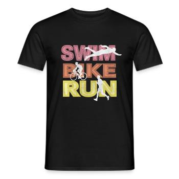 Triathlon - T-shirt homme - noir - Devant - AI Model Male 178 light (178cm)