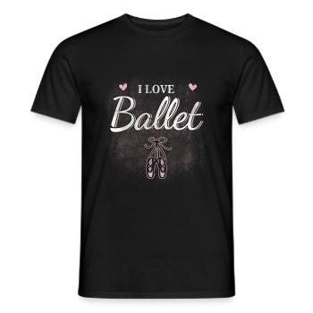 Ballet Ballerina - Männer T-Shirt - Schwarz - Vorne - AI Model Male 178 light (178cm)