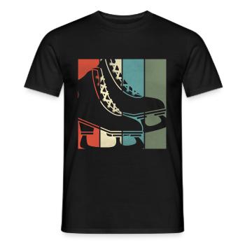 Eislauf Eiskunstlauf - Männer T-Shirt - Schwarz - Vorne - AI Model Male 178 light (178cm)