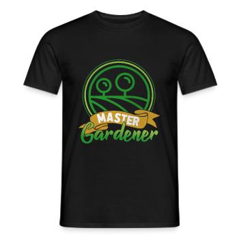 Garden gardener gardening gardening gardening - Men's T-Shirt - black - Front - AI Model Male 178 light (178cm)