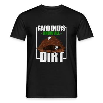 Jardinier jardinier - T-shirt homme - noir - Devant - AI Model Male 178 light (178cm)