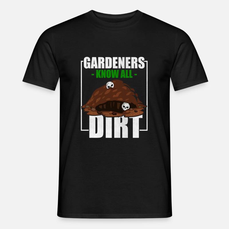Gartenarbeit Gärtner - Männer T-Shirt - Schwarz