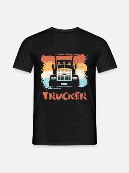 Camionneur Camion Camion Camion Camionneur - T-shirt herr - svart