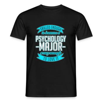 Psychologe - Männer T-Shirt - Schwarz - Vorne - AI Model Male 178 light (178cm)