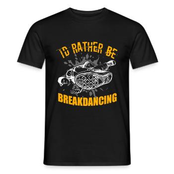 Breakdance Breakdancer Breakdancing BBoy - Men's T-Shirt - black - Front - AI Model Male 178 light (178cm)