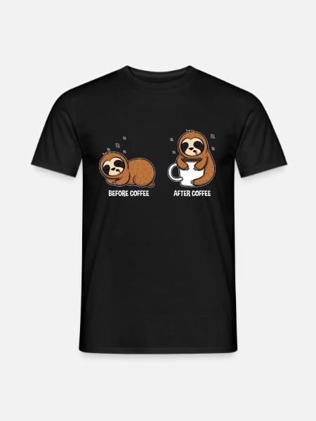 Simpatici animali bradi carini - T-shirt uomo - nero
