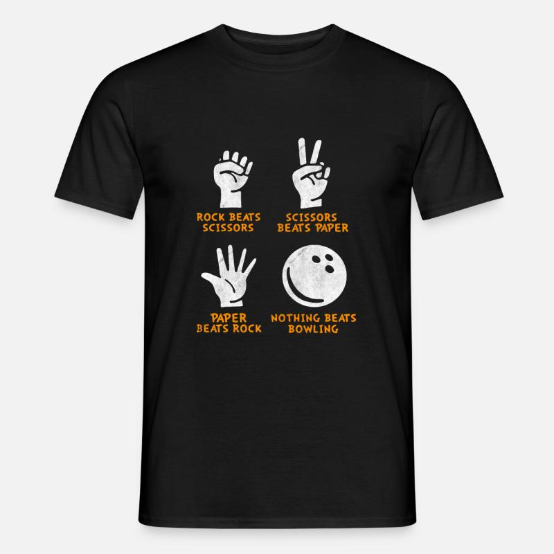 Bowling Bowling team Bowlingkugel - Männer T-Shirt - Schwarz