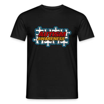 Sensibilisation à l'autisme Autism Autist Puzzle - T-shirt homme - noir - Devant - AI Model Male 178 light (178cm)