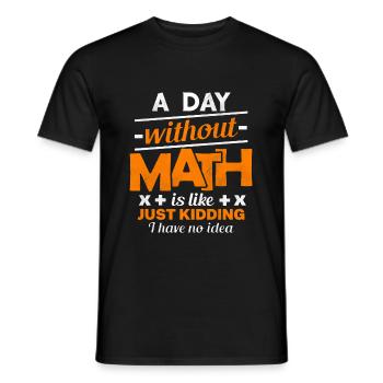 Math Math Math Teacher Teacher - T-shirt homme - noir - Devant - AI Model Male 178 light (178cm)
