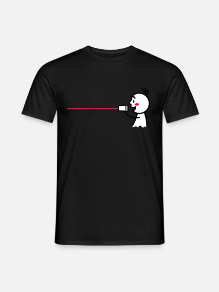 love tin can telephone couple shirt - boy - Männer T-Shirt - Schwarz