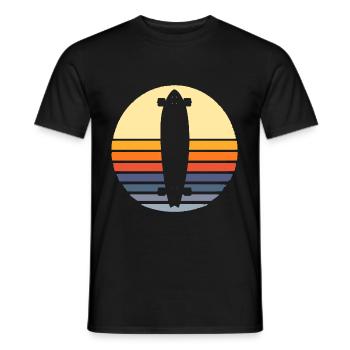longboard - T-shirt homme - noir - Devant - AI Model Male 178 light (178cm)