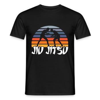 Jiu Jitsu BJJ - T-shirt homme - noir - Devant - AI Model Male 178 light (178cm)