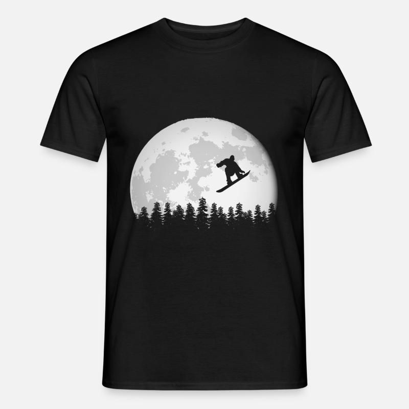 Snowboard - Männer T-Shirt - Schwarz