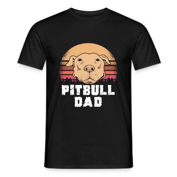Pitbull Dad - T-shirt homme - noir - Devant - AI Model Male 178 light (178cm)