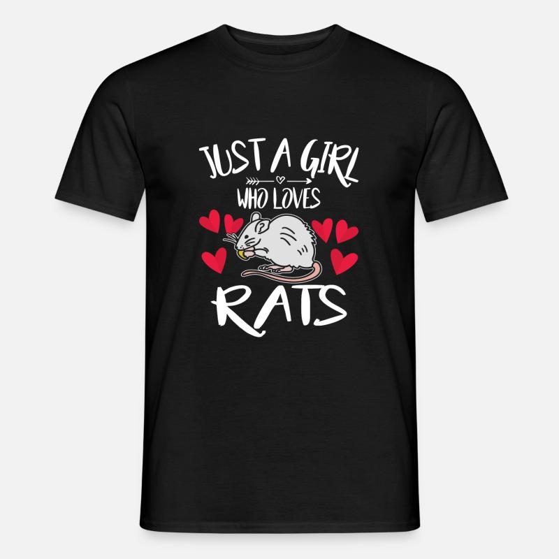 Ratte - Männer T-Shirt - Schwarz