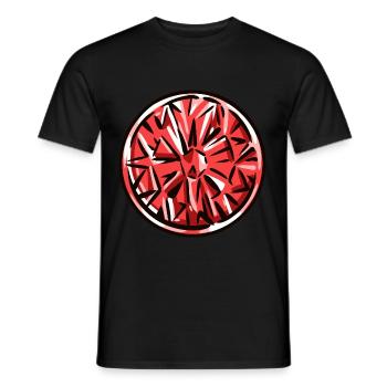 Diamond Gemstone - Men's T-Shirt - black - Front - AI Model Male 178 light (178cm)