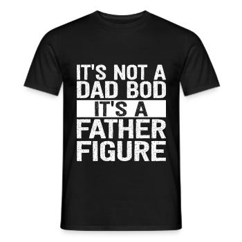 Ce n’est pas un corps de papa, c’est une figure paternelle - T-shirt homme - noir - Devant - AI Model Male 178 light (178cm)