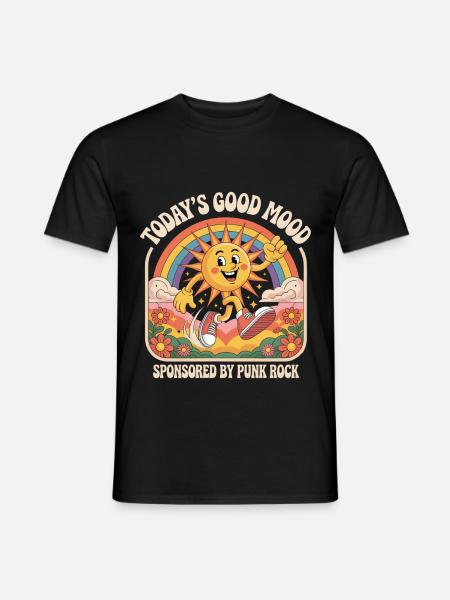 Die heutige Gute Laune Gesponsert von Punk Rock - Männer T-Shirt - Schwarz