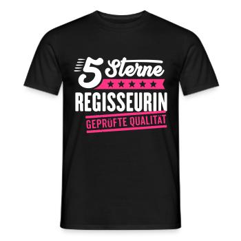 5Sterne Regisseurin - Männer T-Shirt - Schwarz - Vorne - AI Model Male 178 light (178cm)