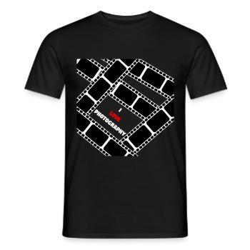 I love photography - T-shirt homme - noir - Devant - AI Model Male 178 light (178cm)