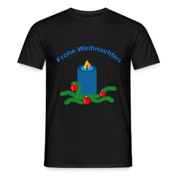 Frohe Weihnachten - Männer T-Shirt - Schwarz - Vorne - AI Model Male 178 light (178cm)