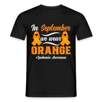 Leukemia Awareness Month Leukemia Survivor - Men's T-Shirt - black - Front - AI Model Male 178 light (178cm)