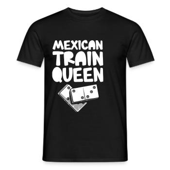 Mexican Train Domino - Männer T-Shirt - Schwarz - Vorne - AI Model Male 178 light (178cm)