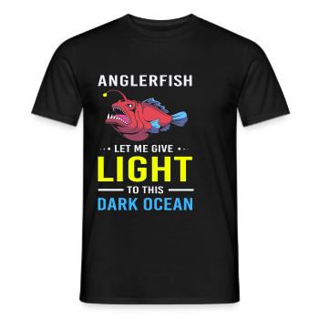 Anglerfisch - Männer T-Shirt - Schwarz - Vorne - AI Model Male 178 light (178cm)