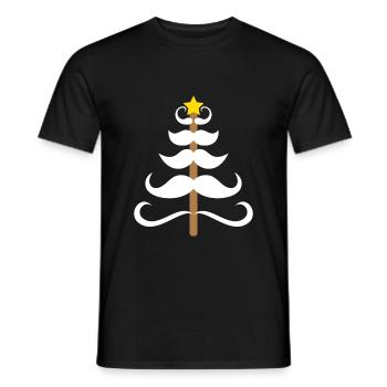 Tree Party Weihnachten Geschenk Familie Xmas - Männer T-Shirt - Schwarz - Vorne - AI Model Male 178 light (178cm)