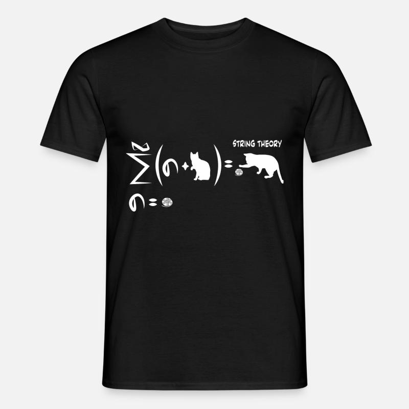 String theory gift cat pets - Men’s T-shirt - black