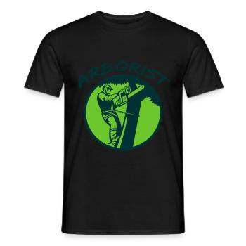 Arborist bois sort bois cadeau profession - T-shirt homme - noir - Devant - AI Model Male 178 light (178cm)