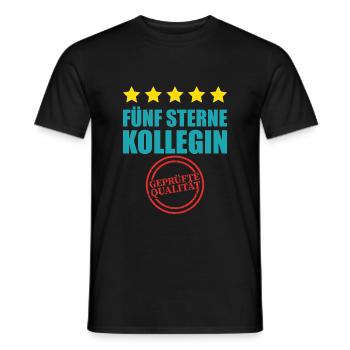 Fünf sterne kollegin Abschied Arbeit Geschenk - Männer T-Shirt - Schwarz - Vorne - AI Model Male 178 light (178cm)