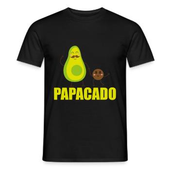 Papacado Gift Father's Day Saying - Men's T-Shirt - black - Front - AI Model Male 178 light (178cm)