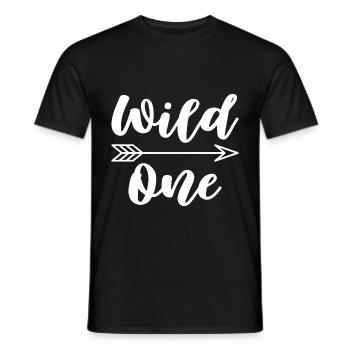 Wild One Birthday Gift Kids 1 Year - Men's T-Shirt - black - Front - AI Model Male 178 light (178cm)